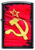 Зажигалка Серп и Молот ZIPPO 218 SOVIET FLAG SICKLE